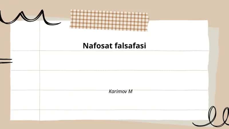 Nafosat falsafasi 1
