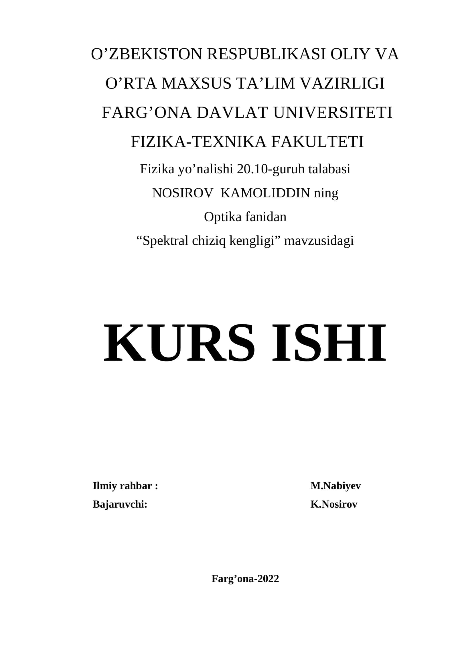 Spektral chiziq kengligi 1