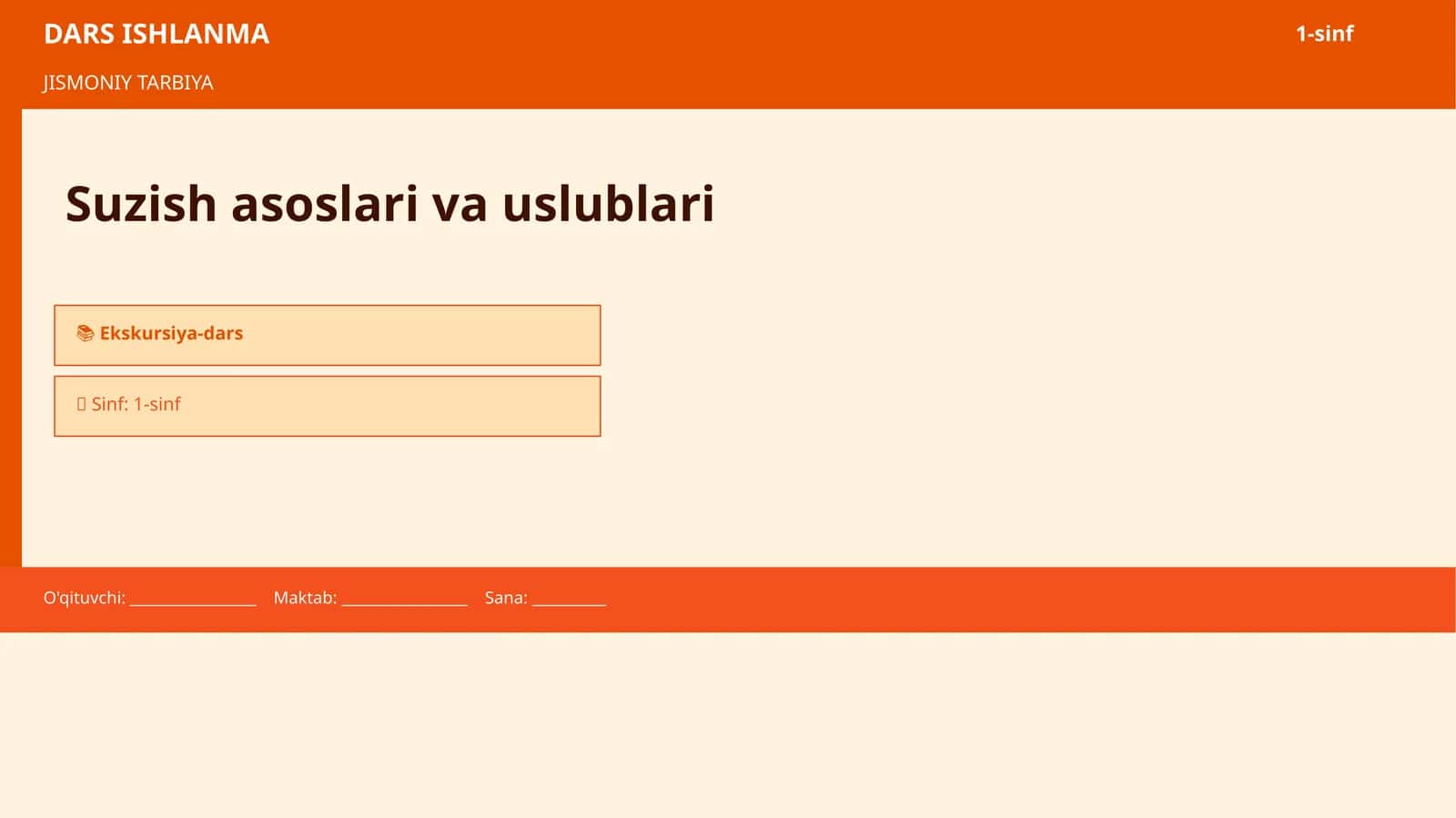 Suzish asoslari va uslublari 1