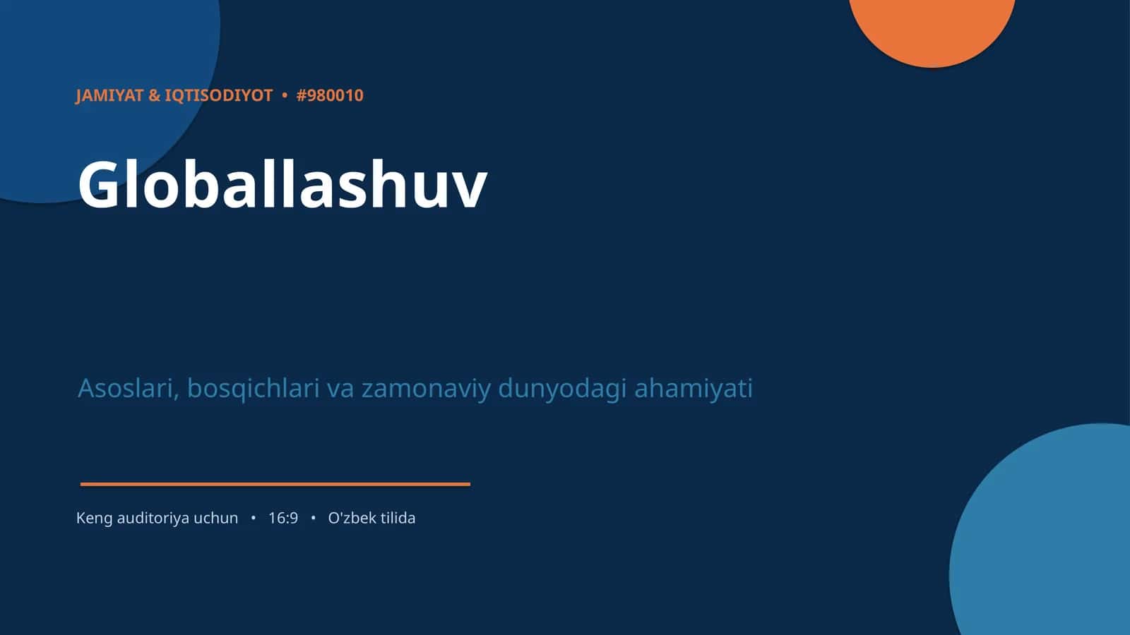 Globallashuv 1