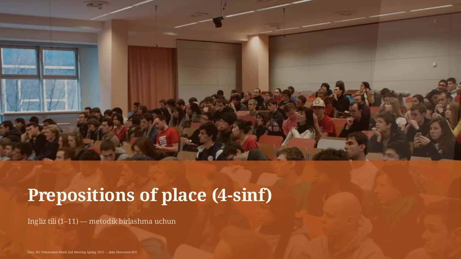 Prepositions of place (4-sinf) 1