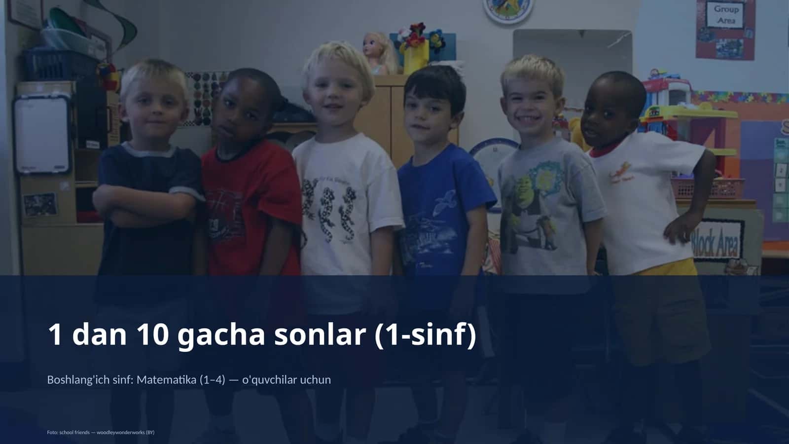 1 dan 10 gacha sonlar (1-sinf) 1