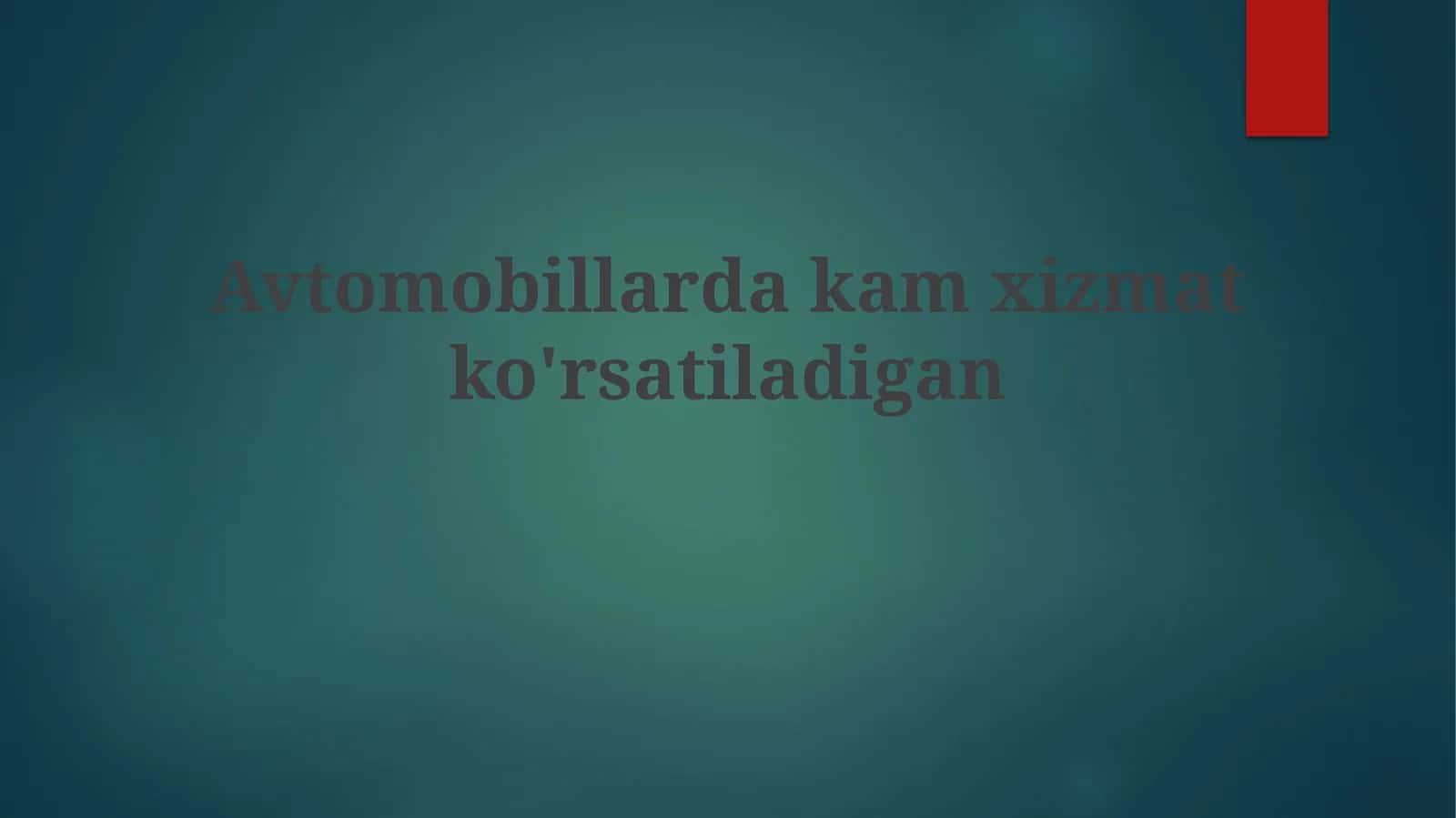 Ta'mirga Kam Sarf-xarajat Qiladigan Mashinalar 1