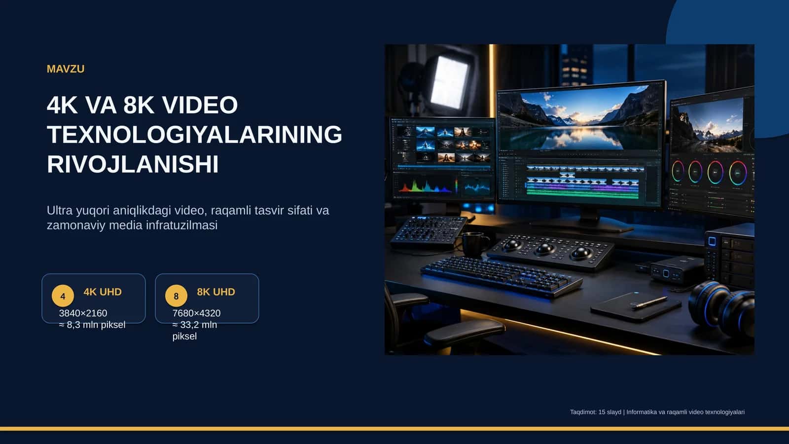 4K VA 8K VIDEO TEXNOLOGIYALARINING RIVOJLANISHI 1