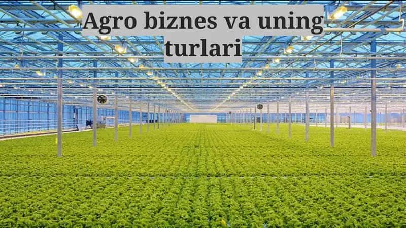 Agrobiznes va uning turlari 1