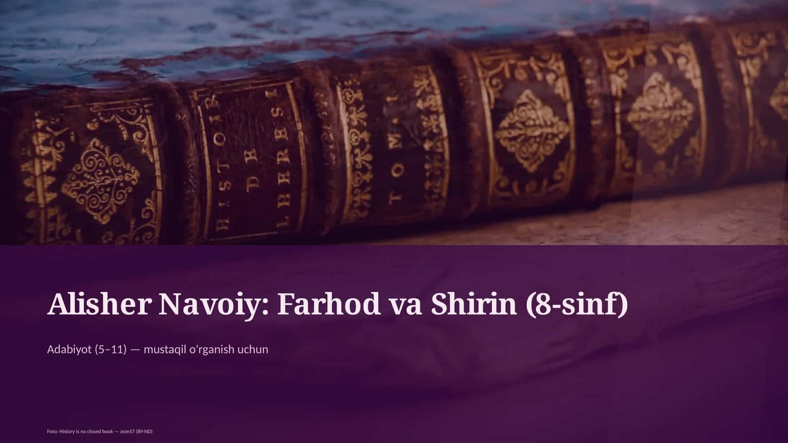 Farhod va Shirin (8-sinf) 1
