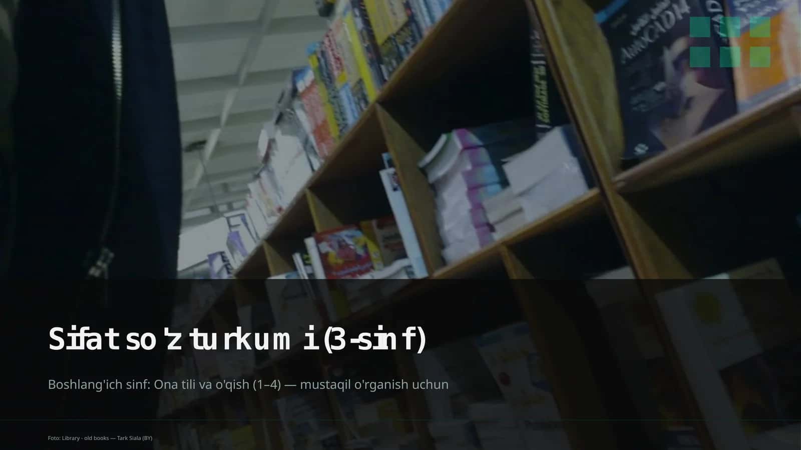 Sifat so'z turkumi (3-sinf) 1