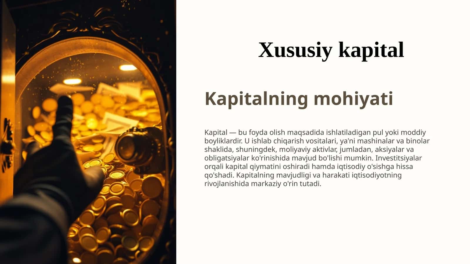 Kapitalning mohiyati 1