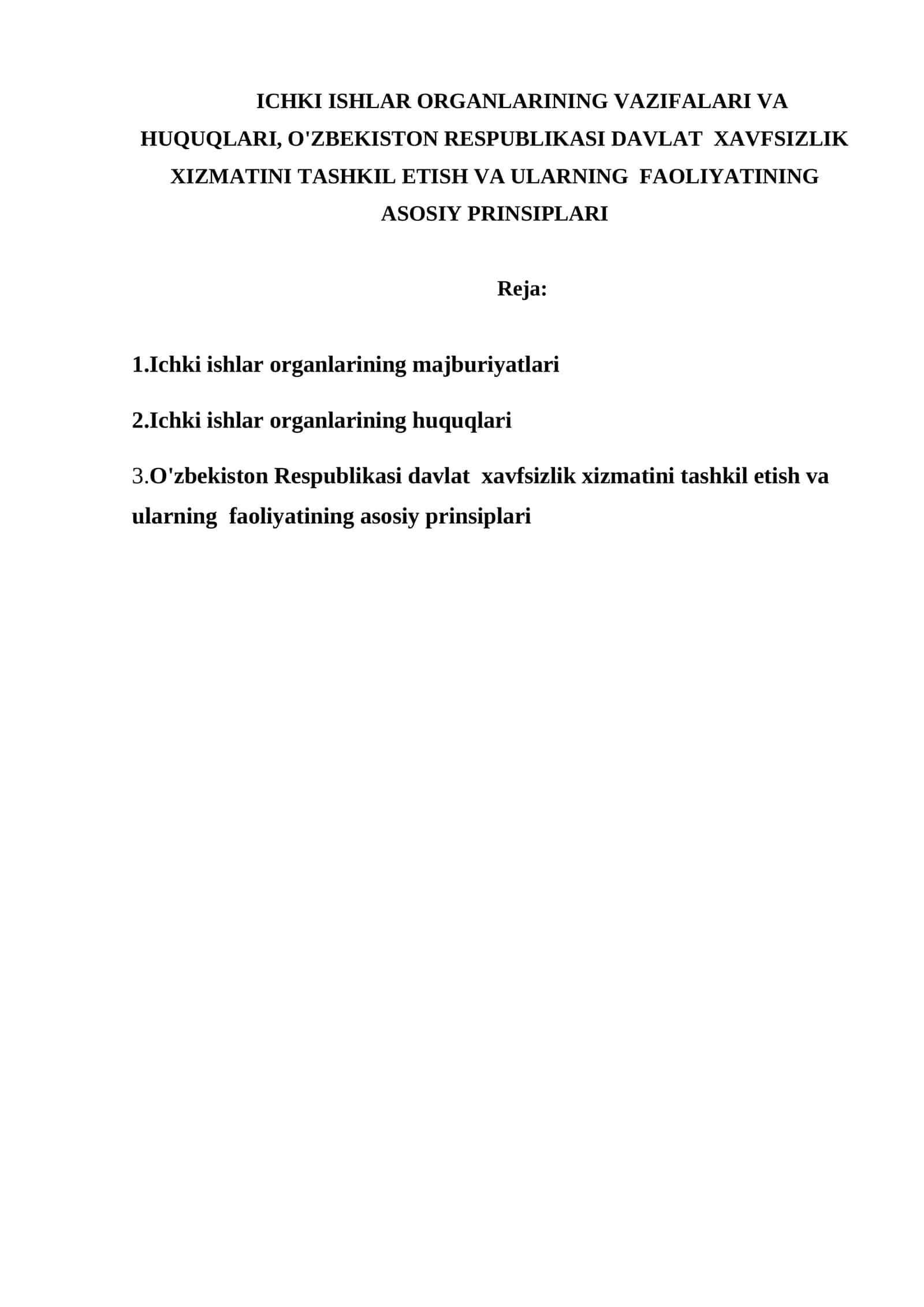 ICHKI ISHLAR ORGANLARINING VAZIFALARI VA HUQUQLARI 1