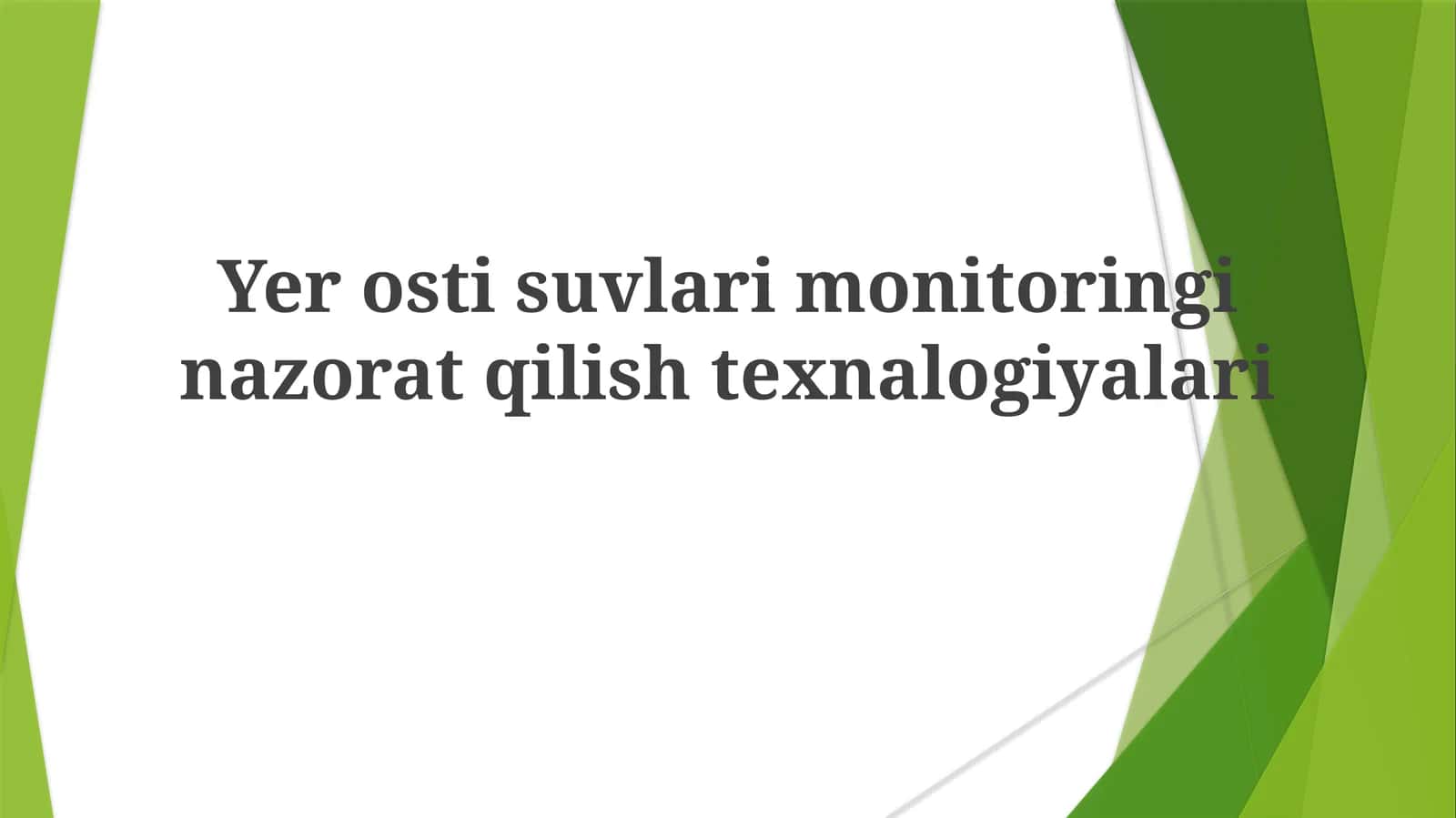 Yerostisuvlarimonitoringinazoratqilishtexnalogiyalari 1