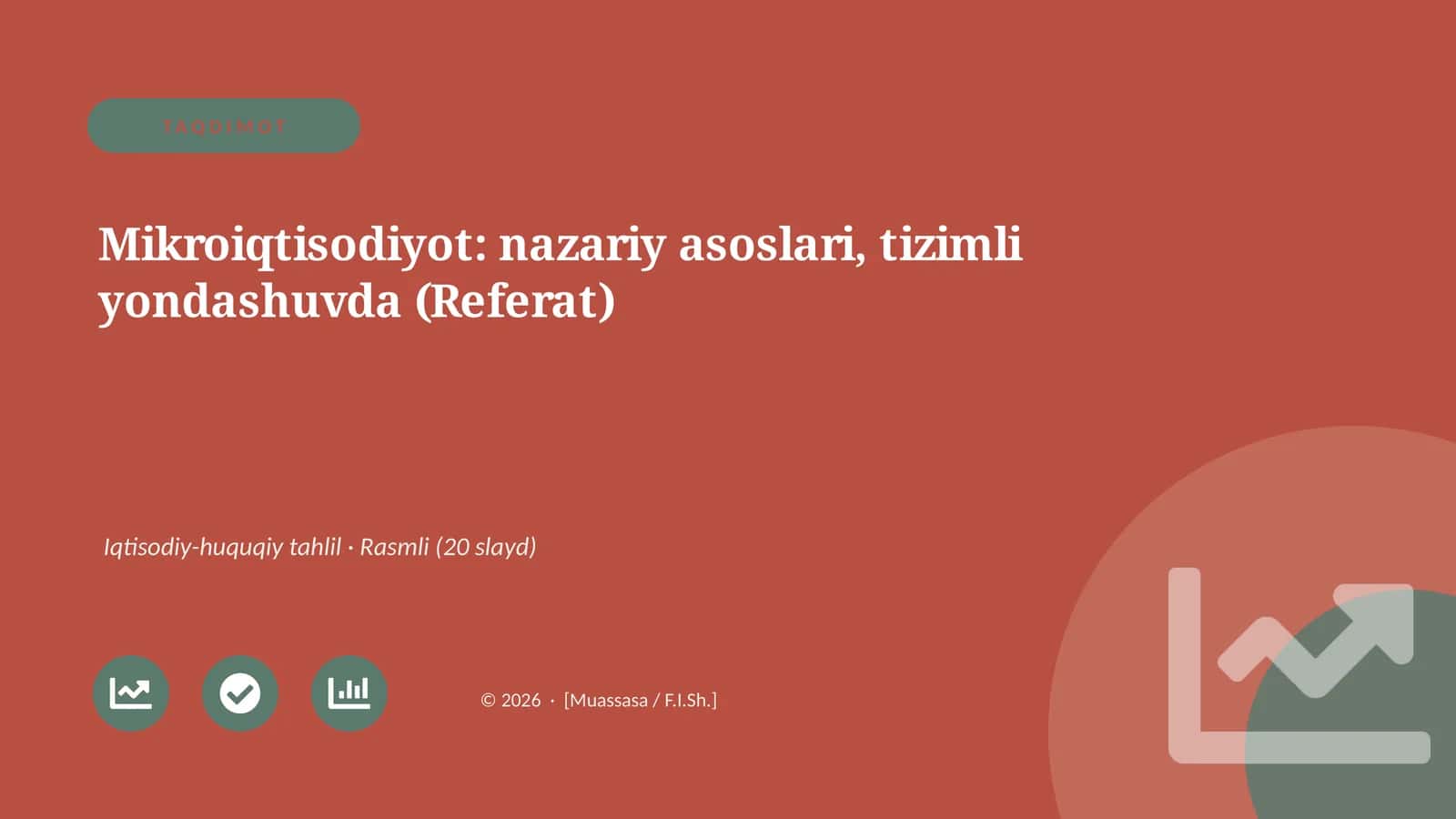 Mikroiqtisodiyot: nazariy asoslari, tizimli yondashuvda (Referat) 1