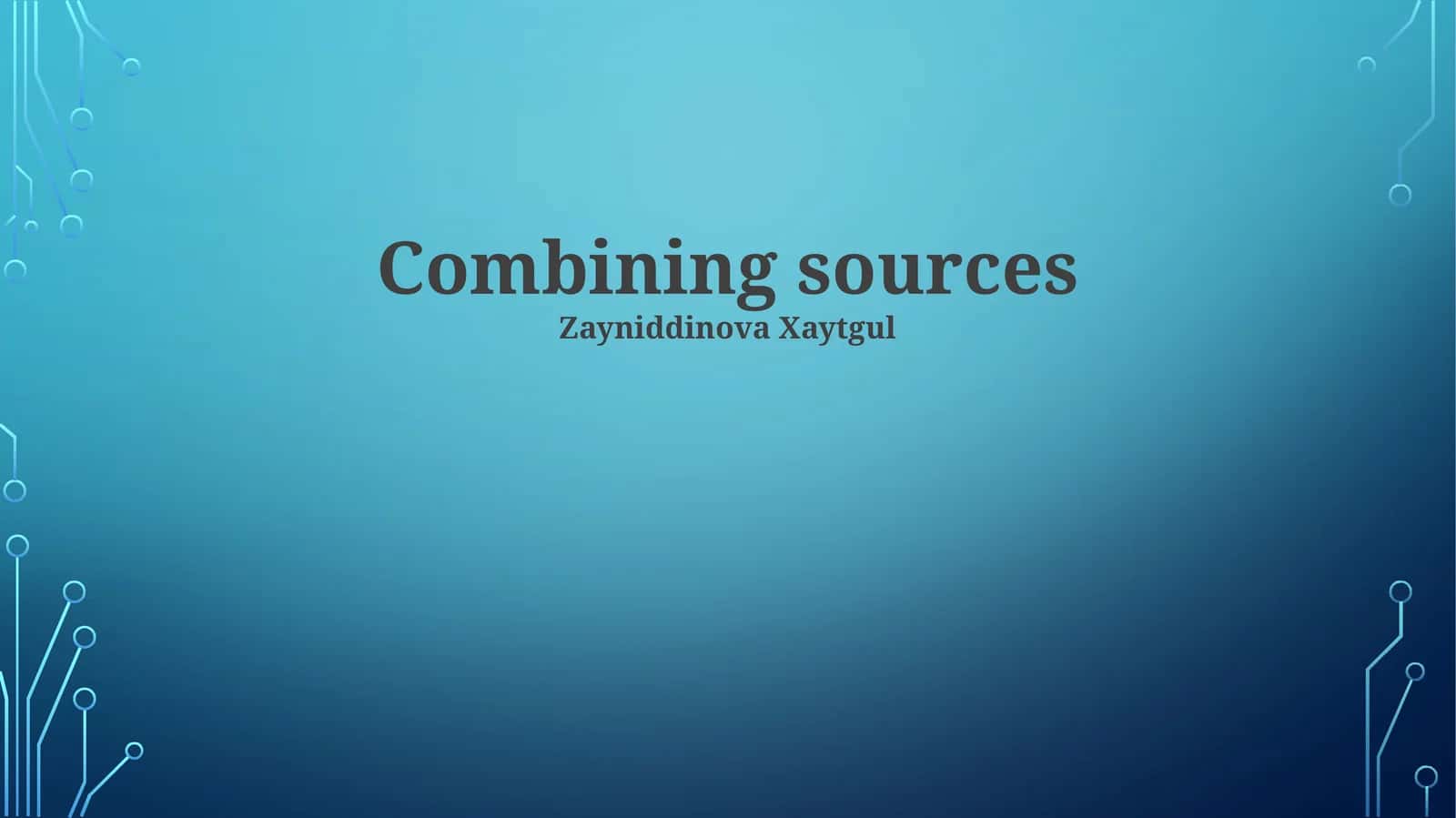 Identifying Credible Sources 1