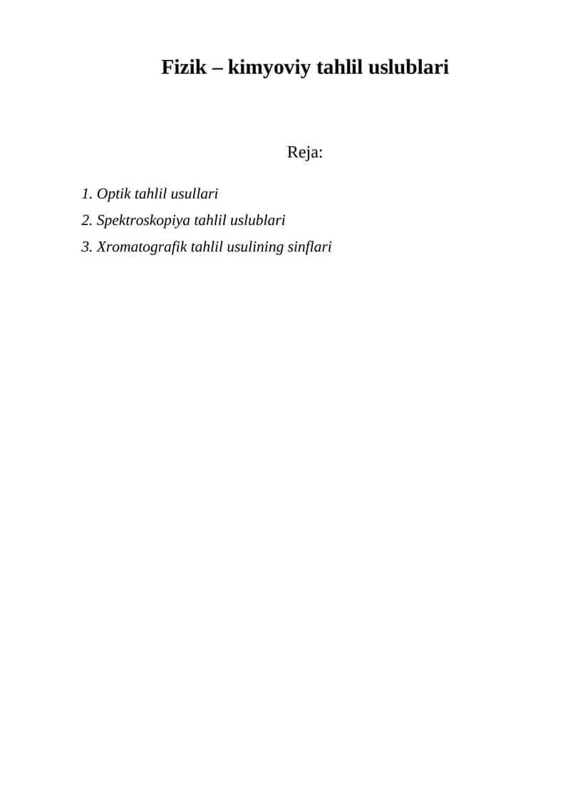 Optik tahlil usullari 1