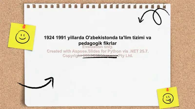1924-1991 yillarda O'zbekistonda ta'lim tizimi va pedagogik fikrlar 1