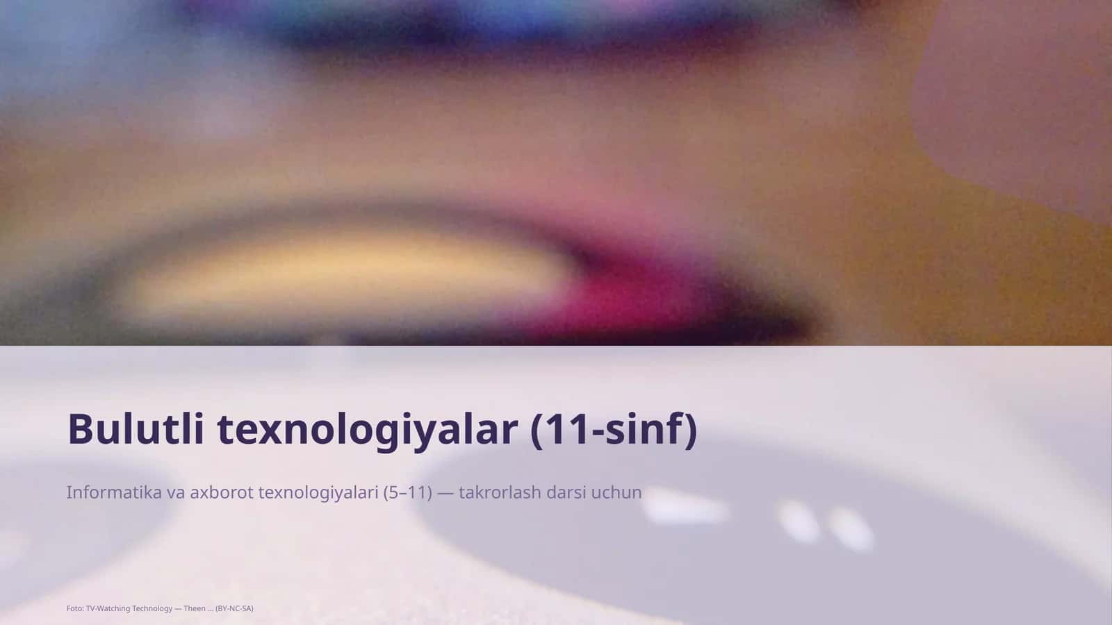 Bulutli texnologiyalar (11-sinf) 1