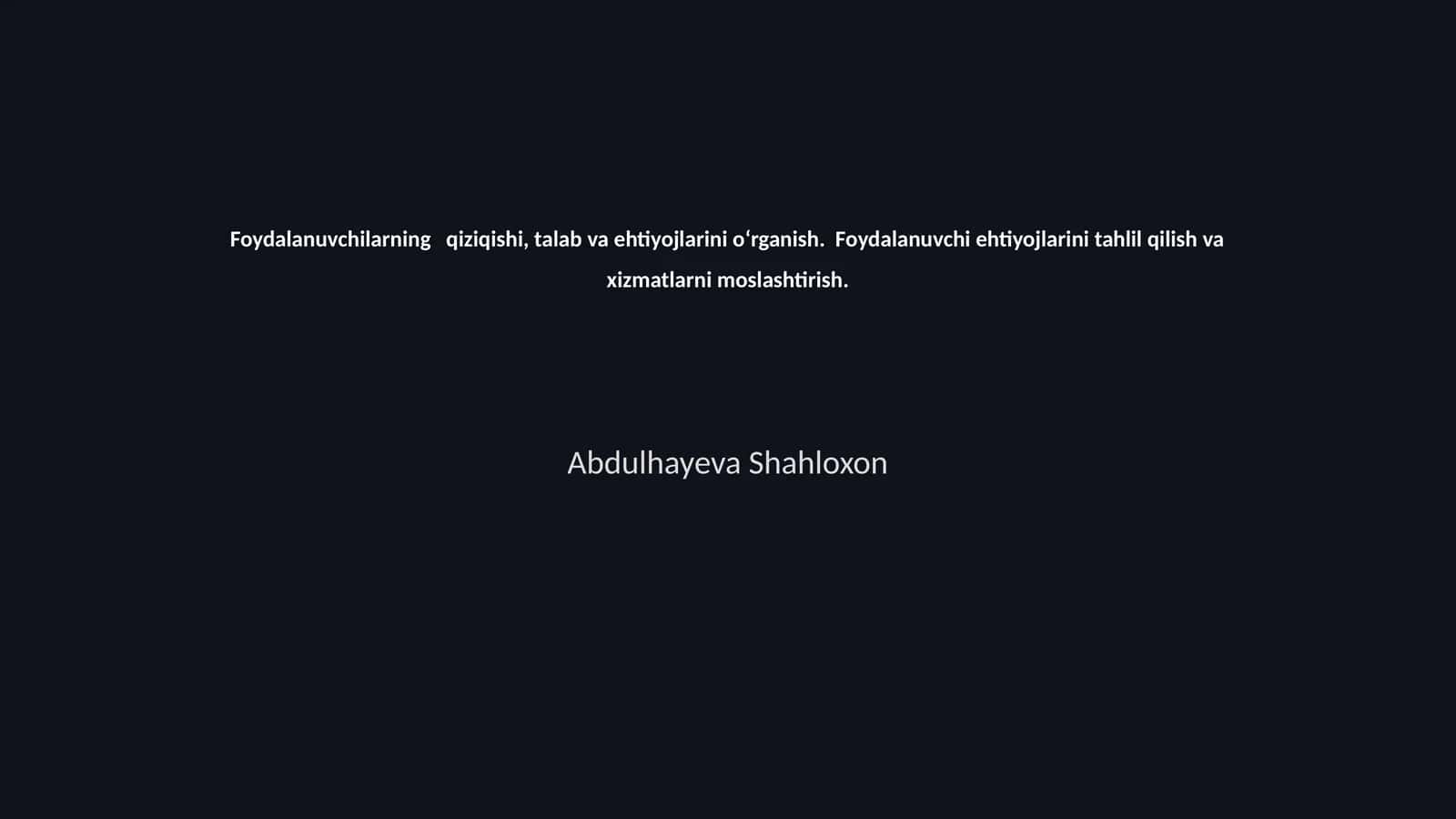 Abdulhayeva Shahloxon 1