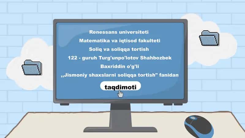 Jismoniy shaxslarni soliqqa tortish 1