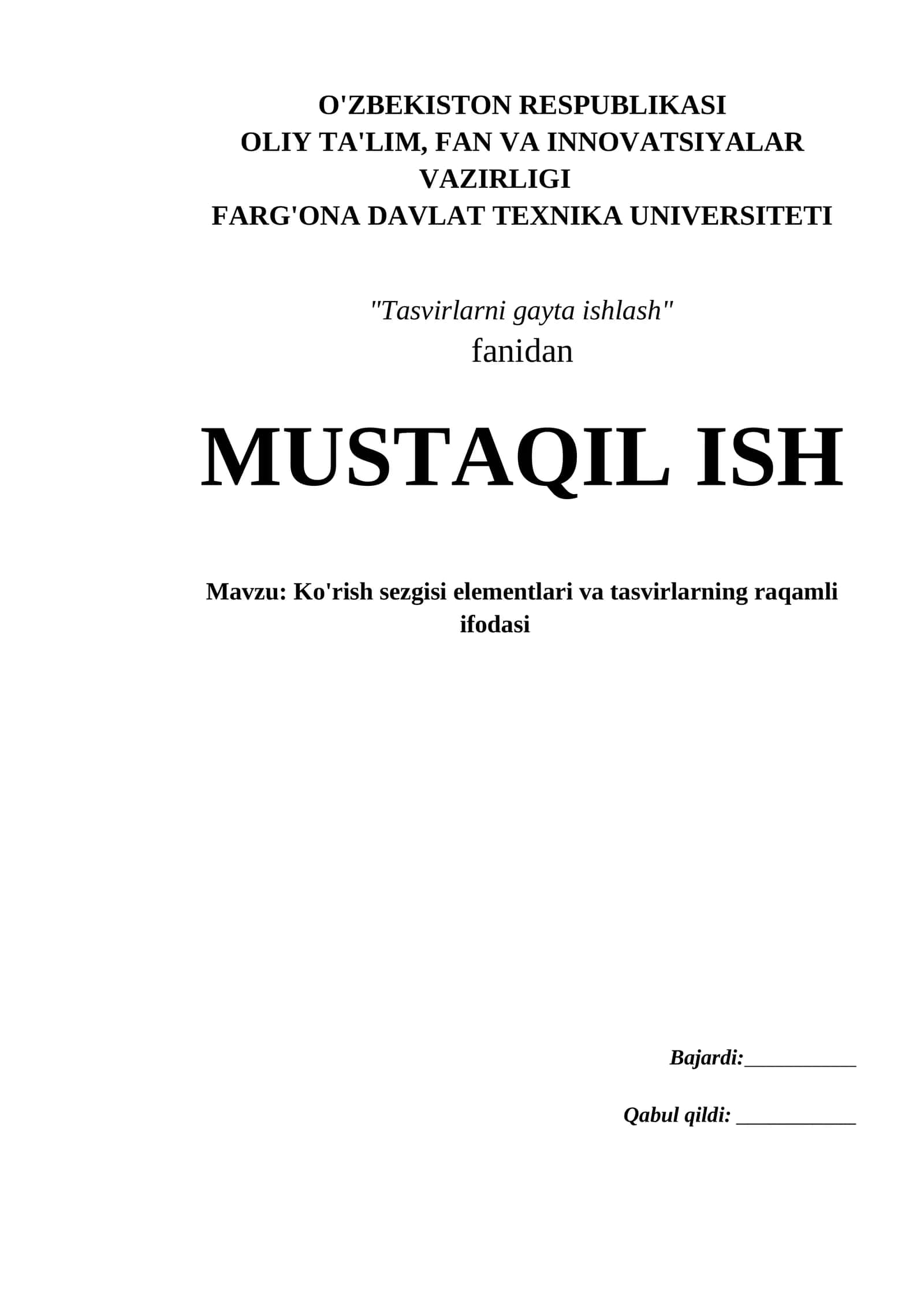 Tasvirlarni gayta ishlash 1