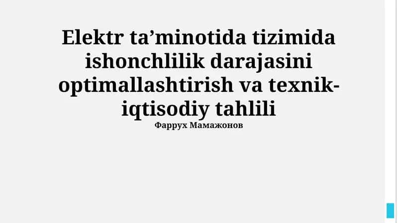 Texniko-iqtisodiy tahlil usullari va modellari 1