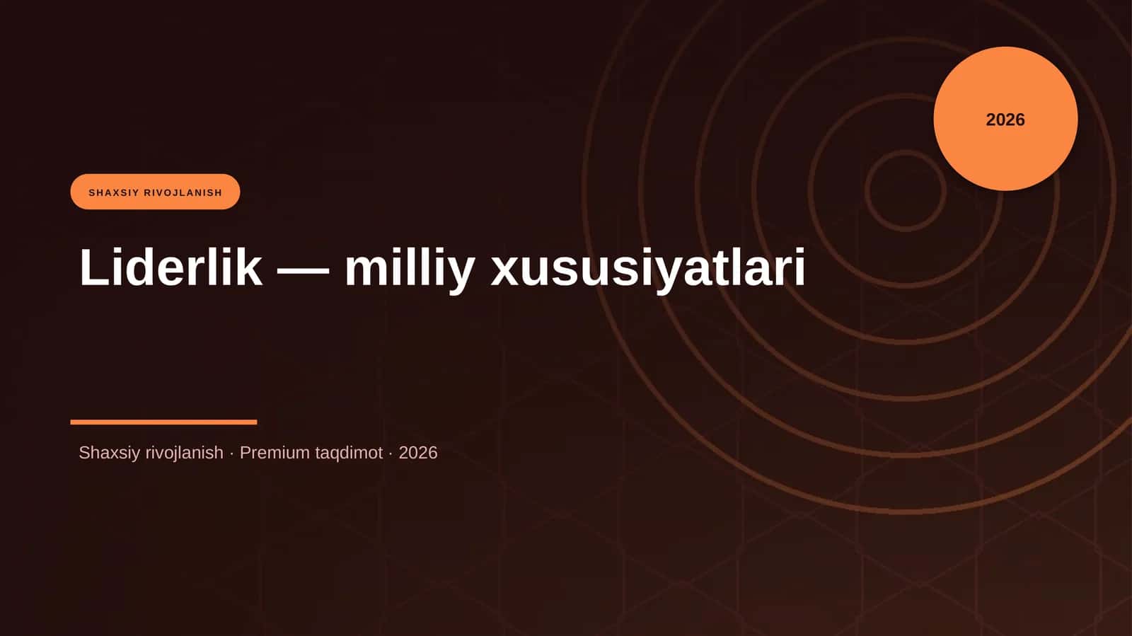 Liderlik — milliy xususiyatlari 1