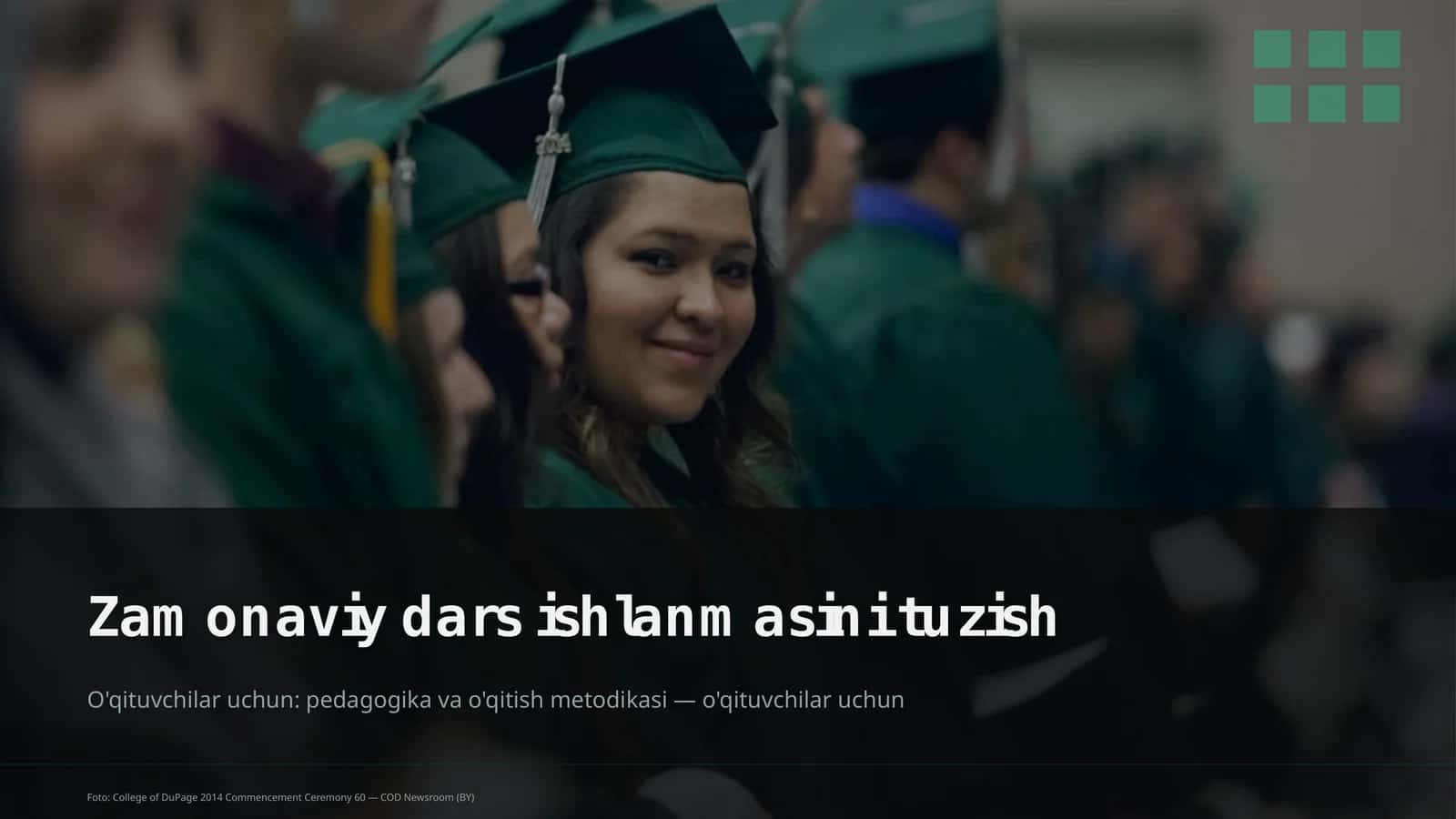 Zamonaviy dars ishlanmasini tuzish 1