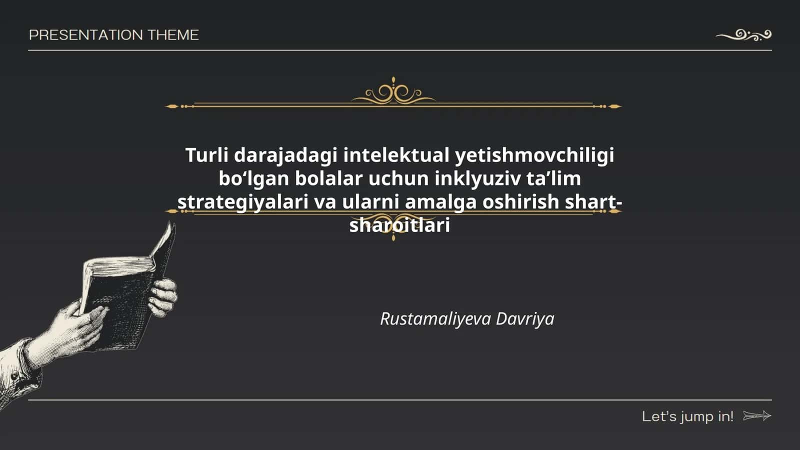 Turli darajadagi intelektual yetishmovchiligi boʻlgan bolalar uchun inklyuziv taʼlim strategiyalari va ularni amalga oshirish shart-sharoitlari 1