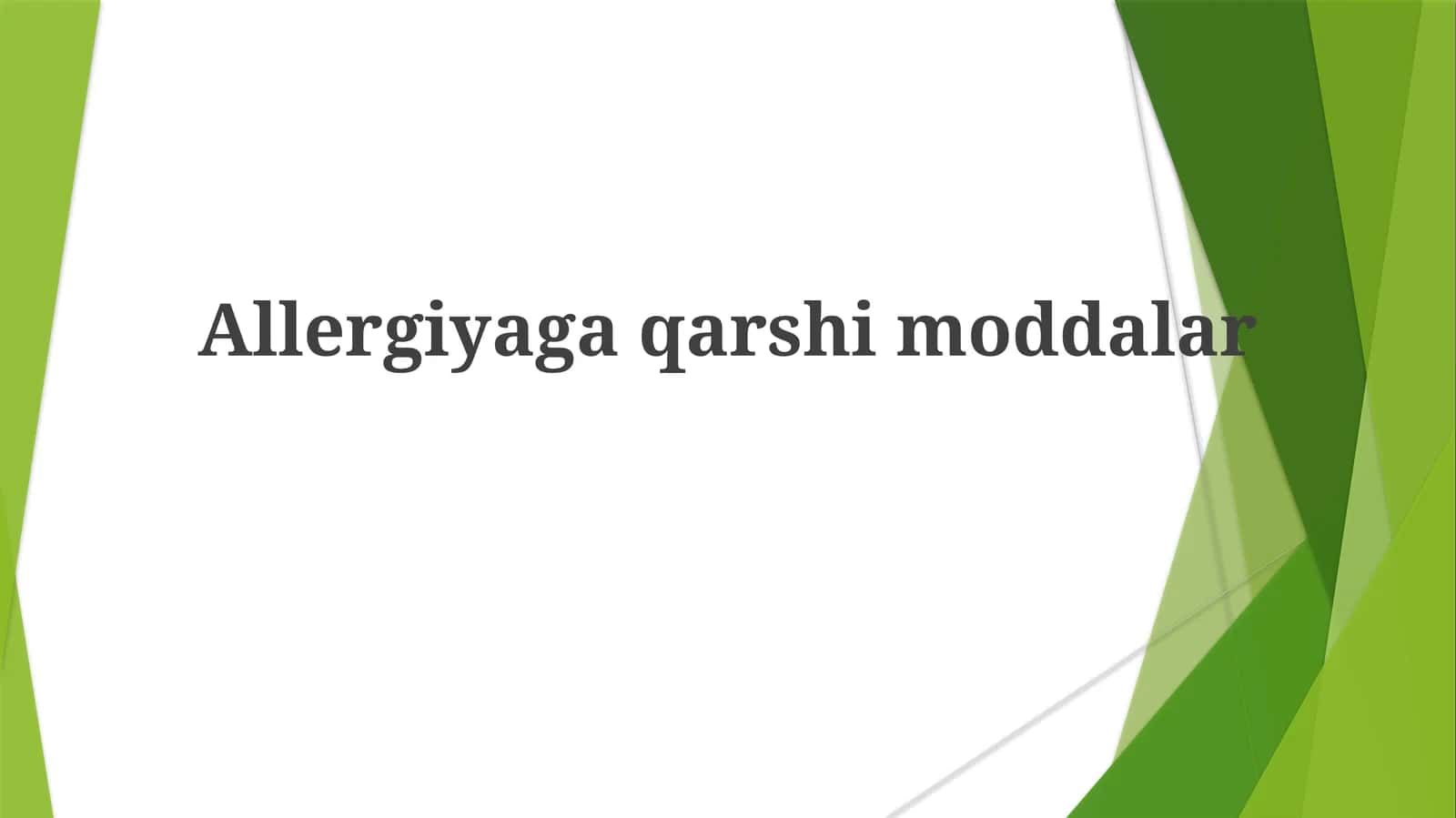 Allergiyaga qarshi moddalar 1