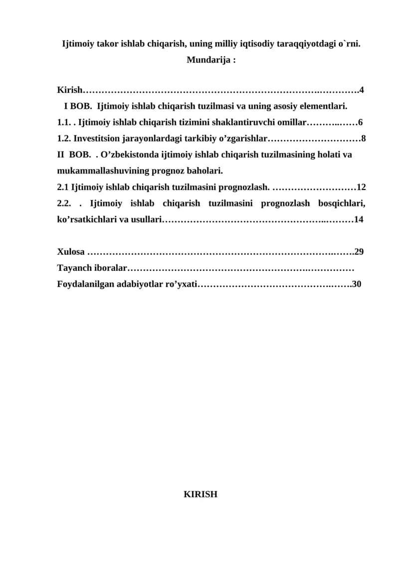 Ijtimoiy va iqtisodiy prognozlash 1