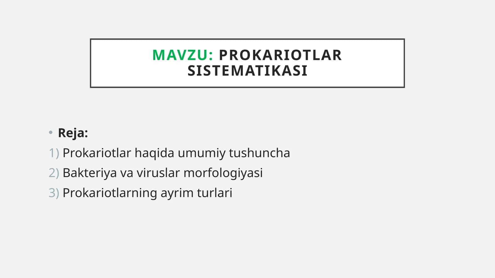 Prokariotlarsistematikasi 1