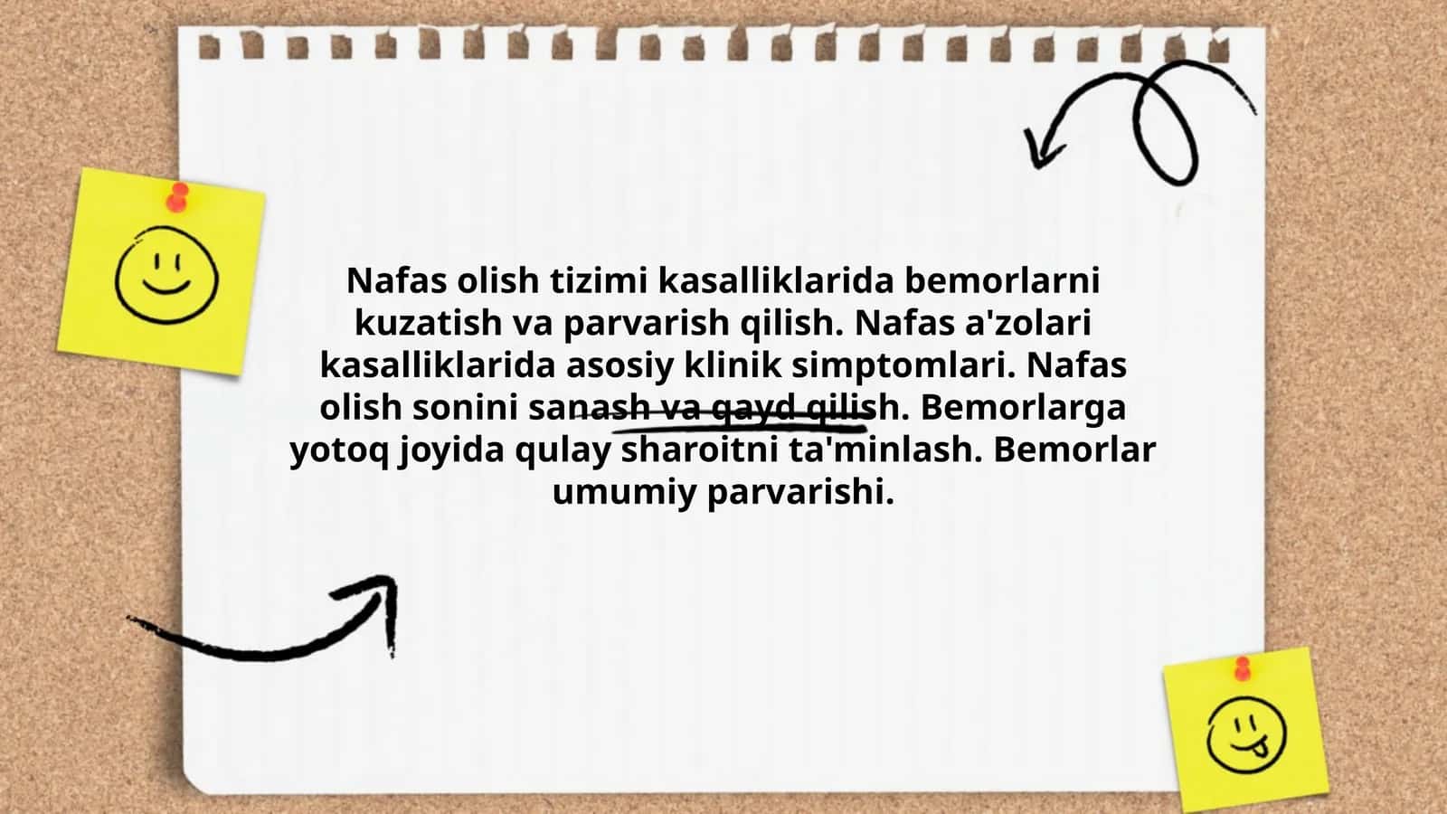Nafas olish tizimi kasalliklarida bemorlarni kuzatish va parvarish qilish 1