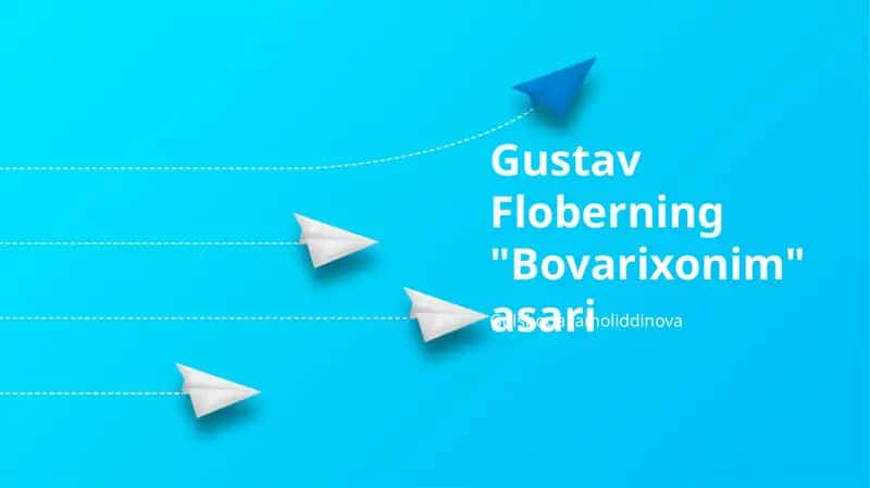 Gustav Floberning "Bovarixonim"asari 1