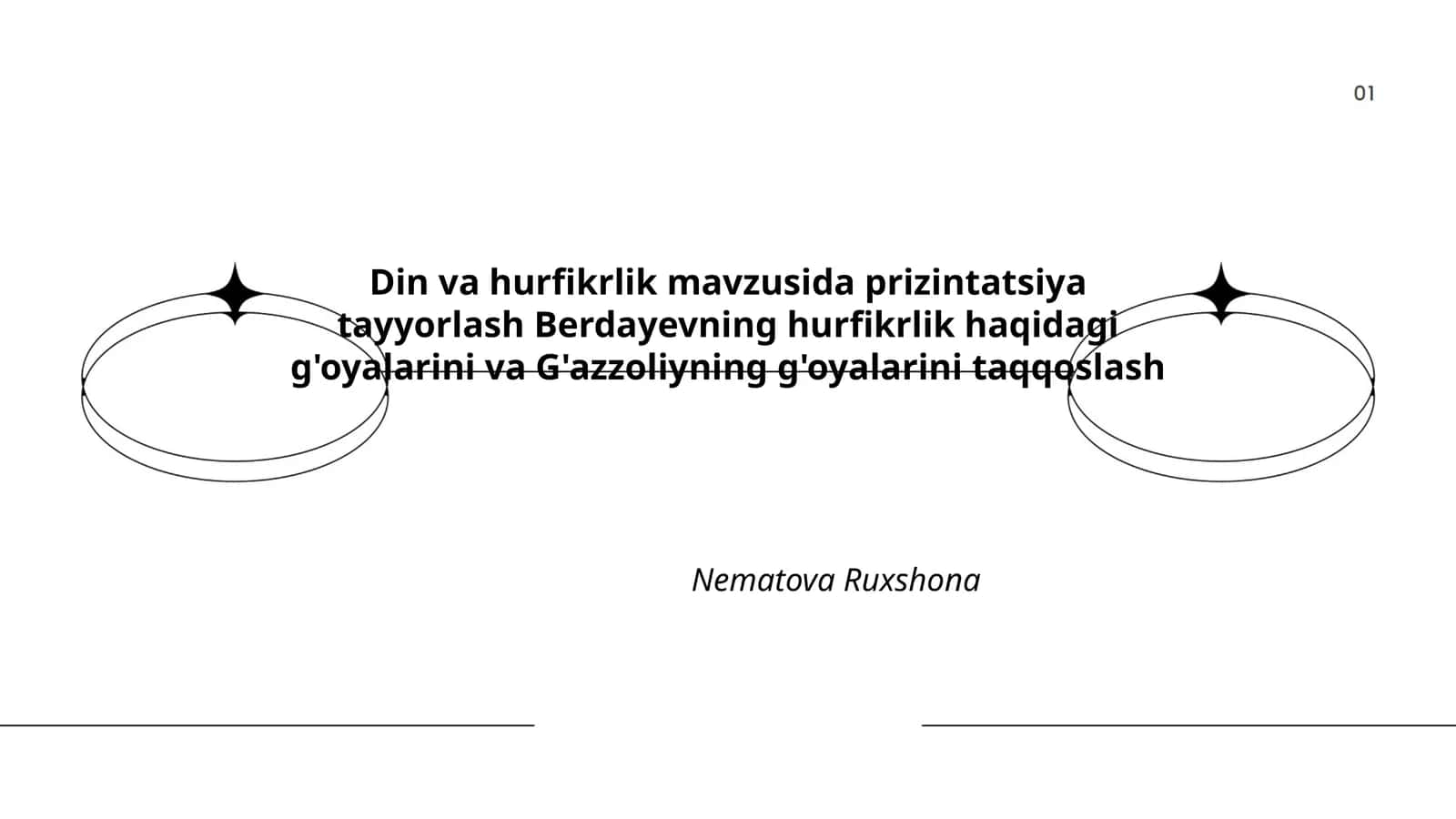 Din va hurfikrlik mavzusida prizintatsiya tayyorlash 1