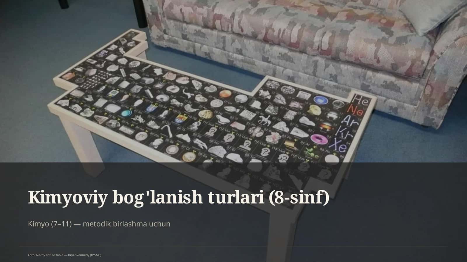 Kimyoviy bog'lanish turlari (8-sinf) 1