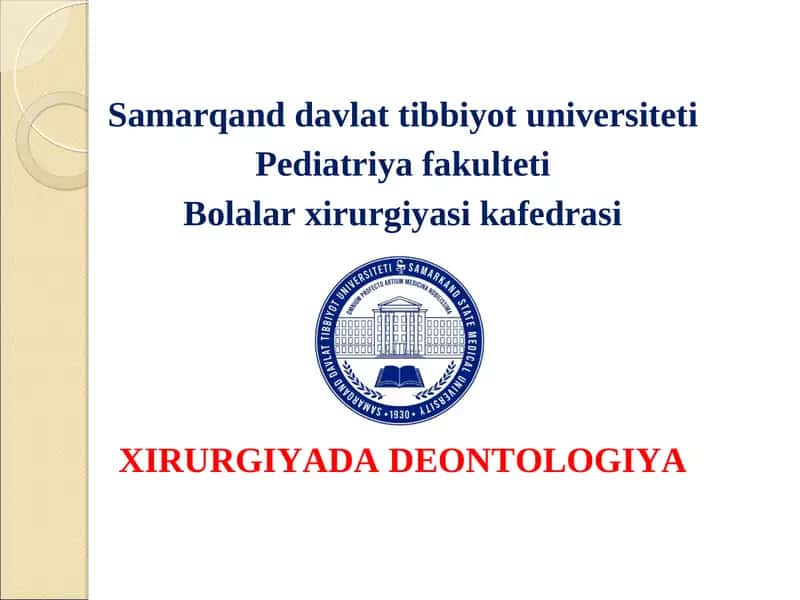 Tibbiy Deontologiya 1
