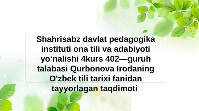 O'zbek tilida zo'rg'a monolma shulari 1