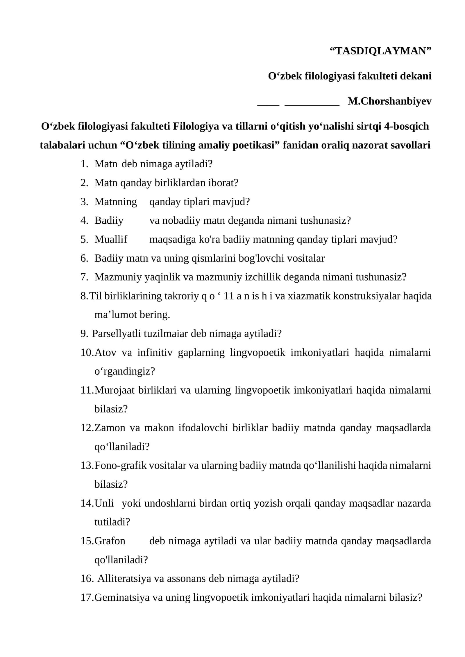O‘zbek tilining amaliy poetikasi 1