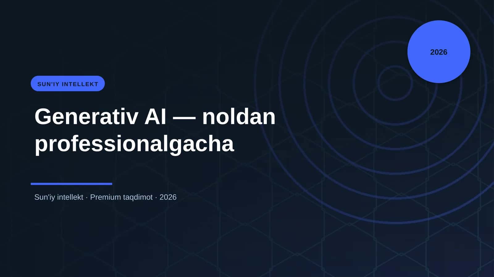 Generativ AI — noldan professionalgacha 1