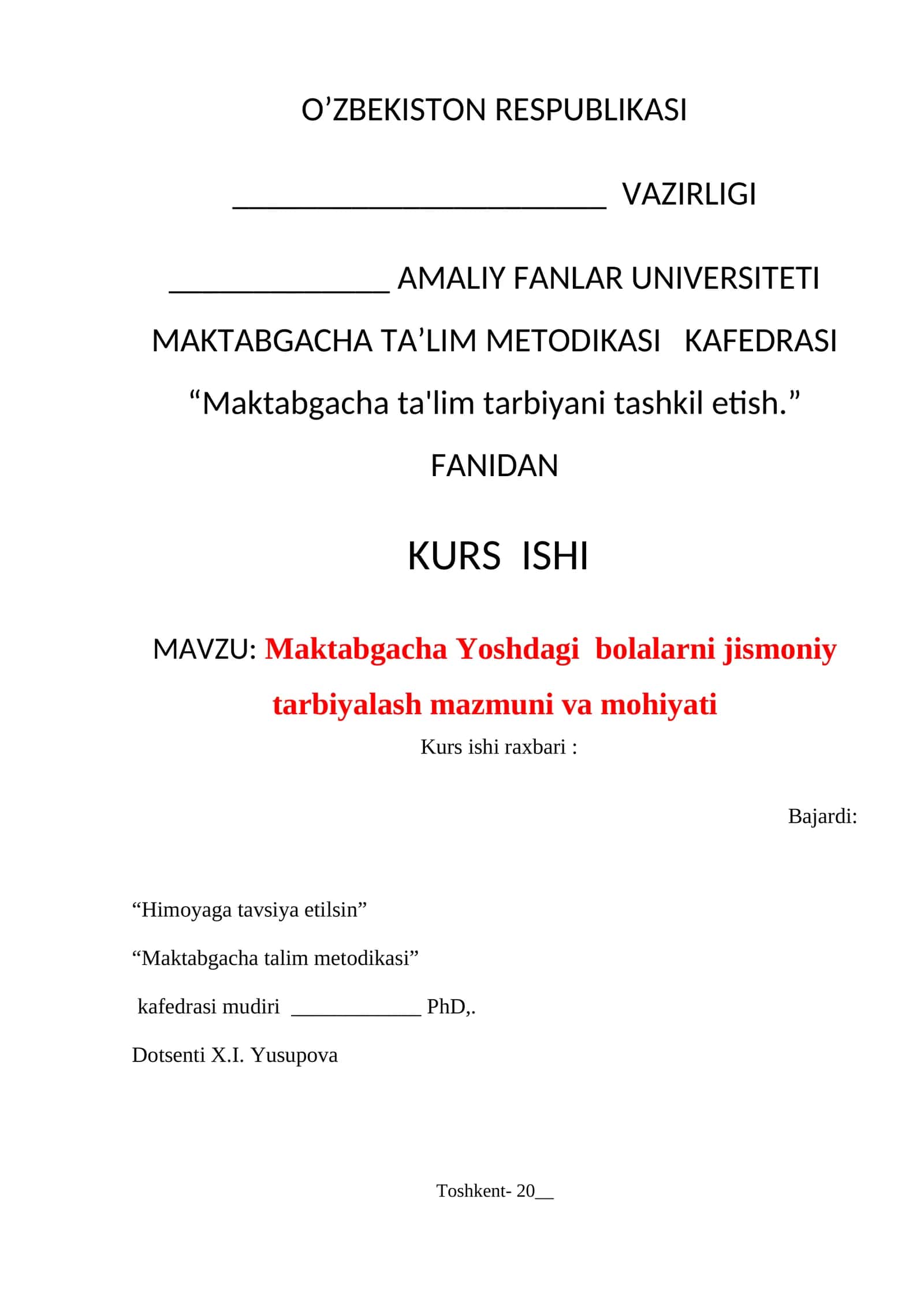 Maktabgacha Yoshdagi bolalarni jismoniy tarbiyalash mazmuni va mohiyati 1