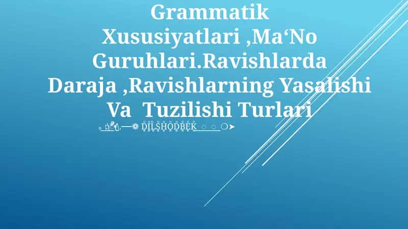 Ravishning Ta‘Rifi 1