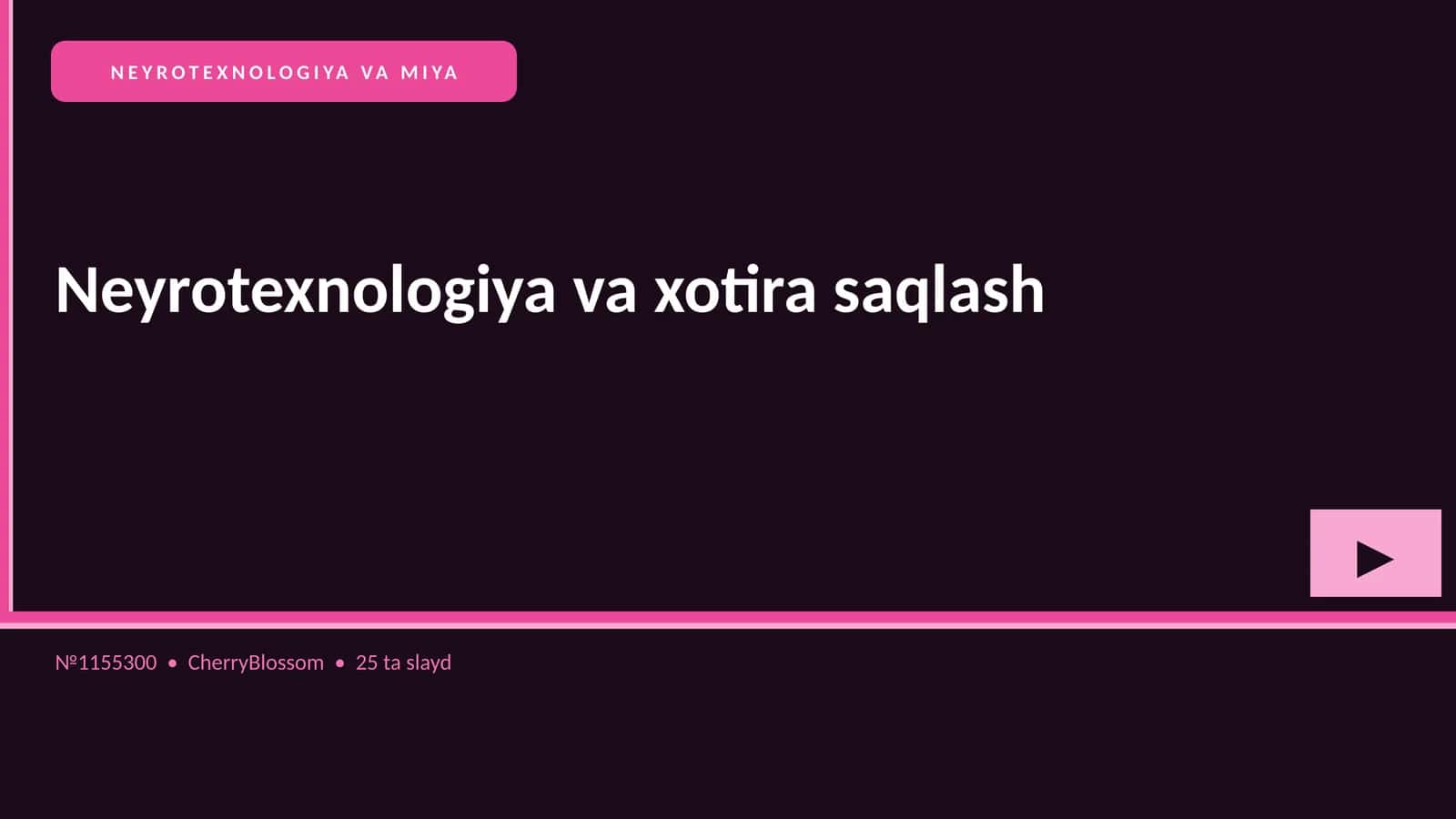 NEYROTEXNOLOGIYA VA MIYA 1
