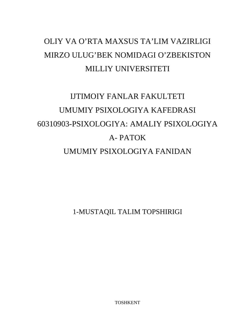 Idrokning umumiy xususiyatlari 1