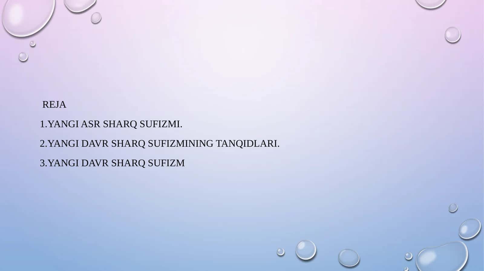 Yangi asr sharq sufizmi 1