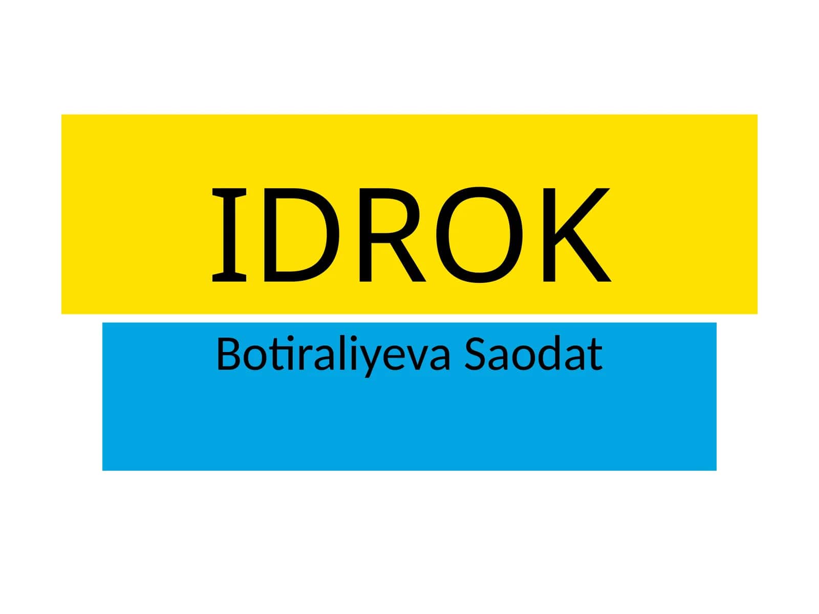 IDROK 1