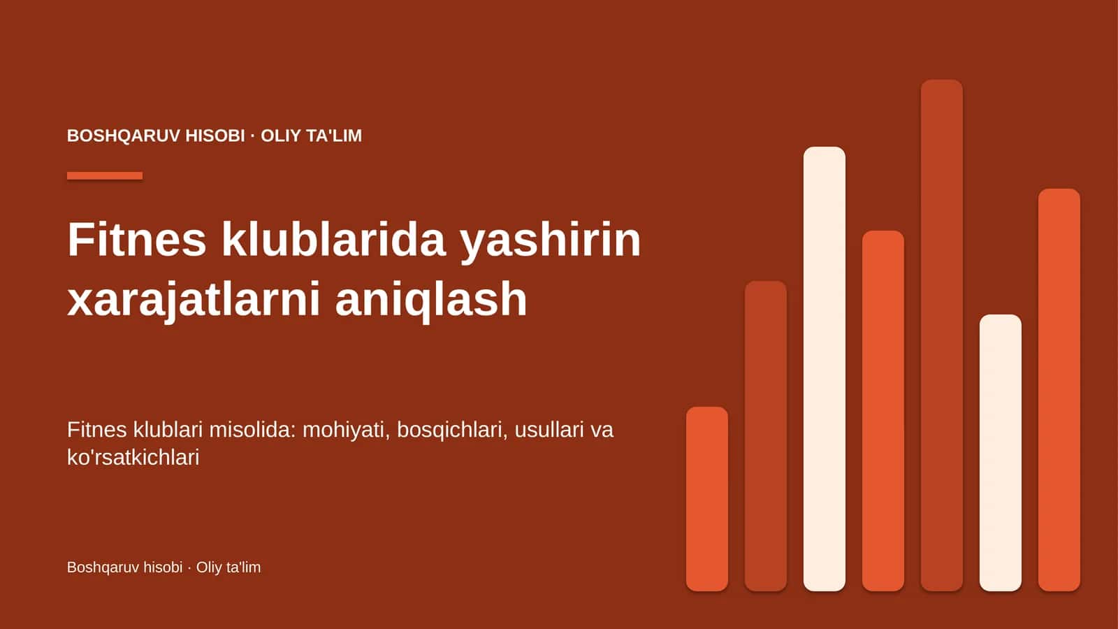 Fitnes klublarida yashirin xarajatlarni aniqlash 1