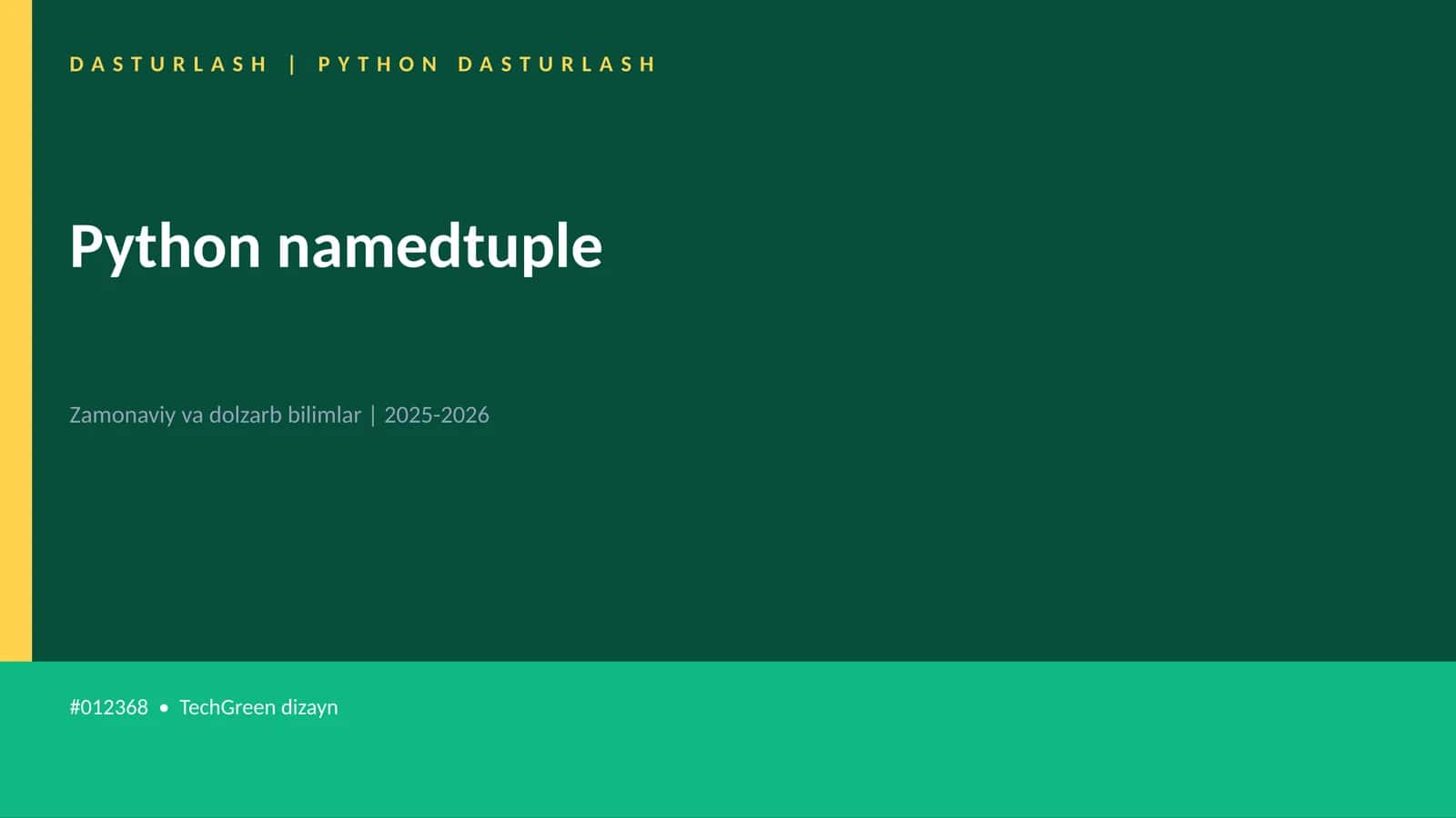 Python namedtuple 1