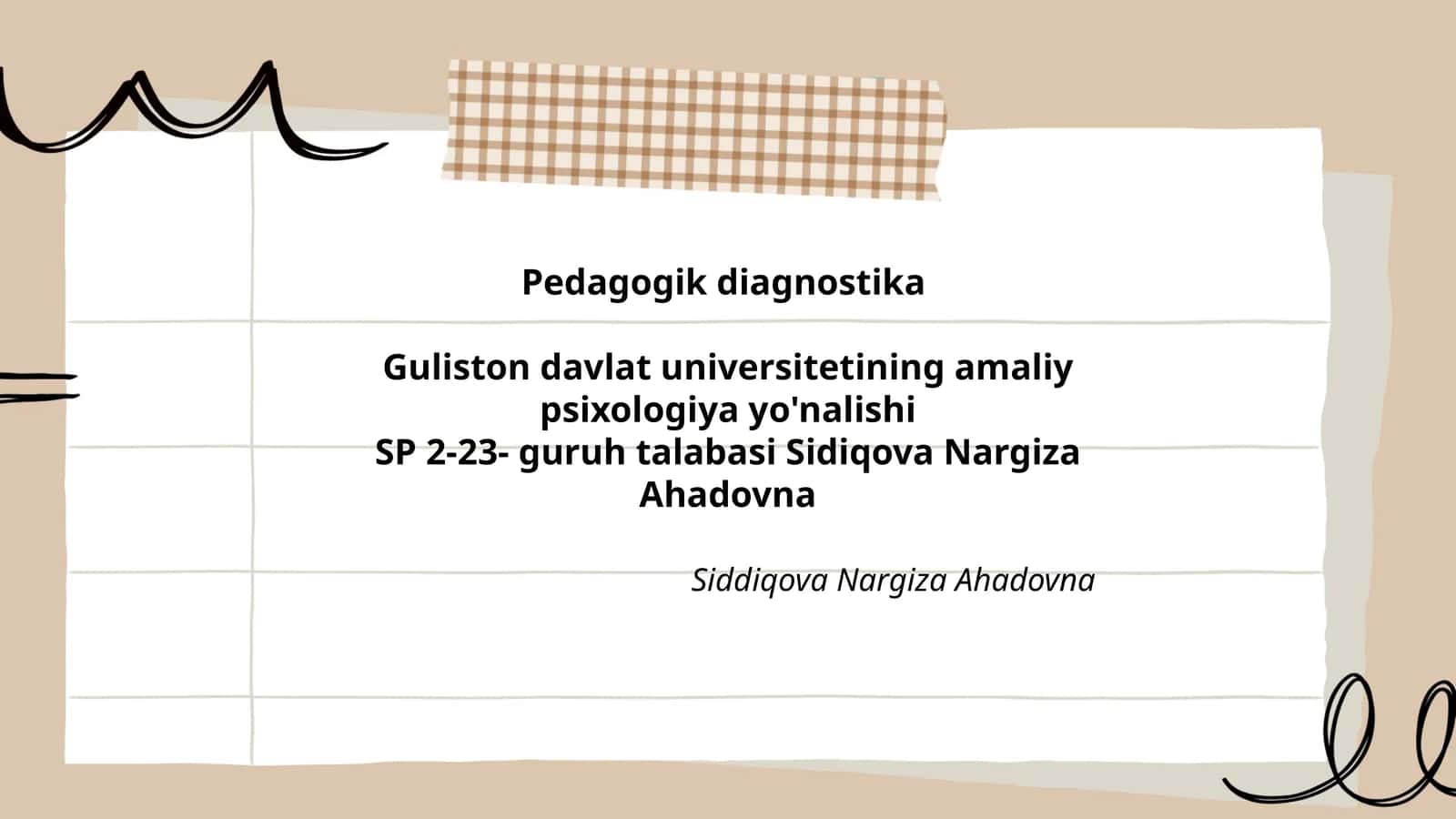 Pedagogik diagnostika 1