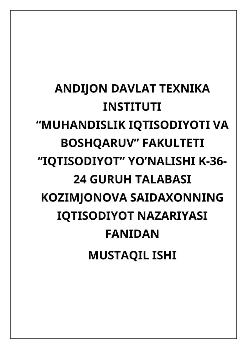 Jahonning global iqtisodiy muammolari 1