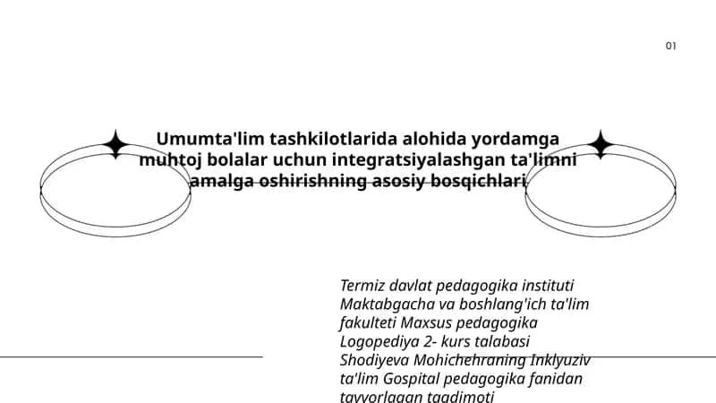 Inklyuziv ta'limning integratsiyalashishi 1