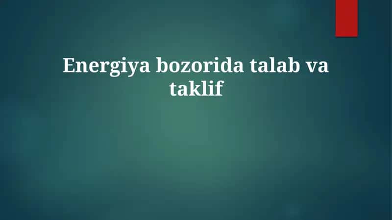 Energiyabozoridatalabvataklif 1