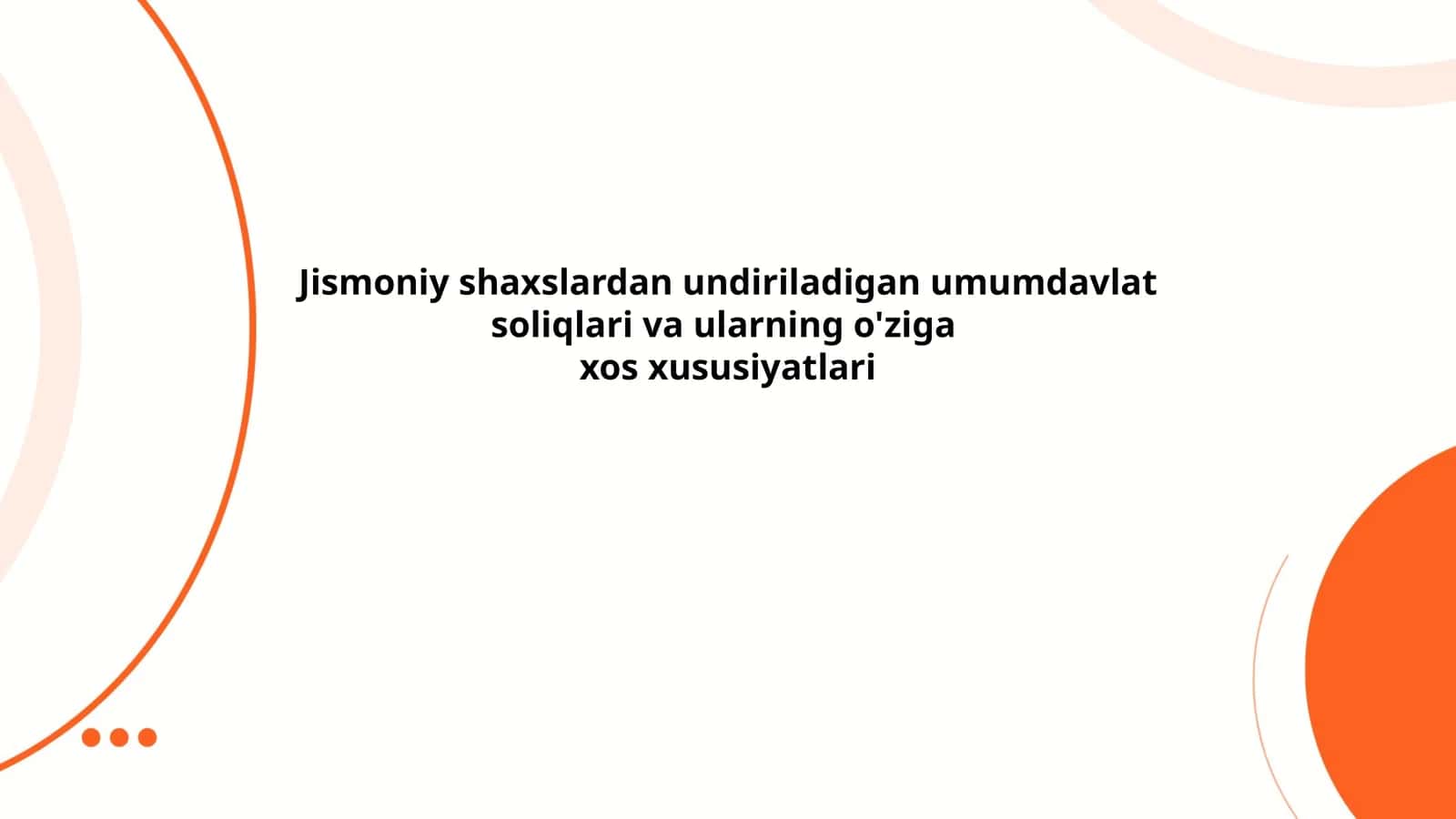 Jismoniy shaxslardan olinadigan daromad solig'i 1